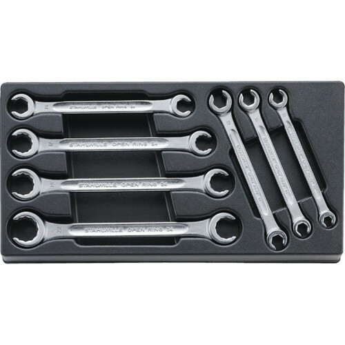 Stahlwille 96830649 Combination Ratcheting Spanner Set, 12 Pieces, Size  Range 8mm to 19mm, Open-Ratch Design, in TCS Safety Inlays 175x350x45mm,  Lightweight and Durable, Made in Germany: Amazon.com: Tools & Home  Improvement